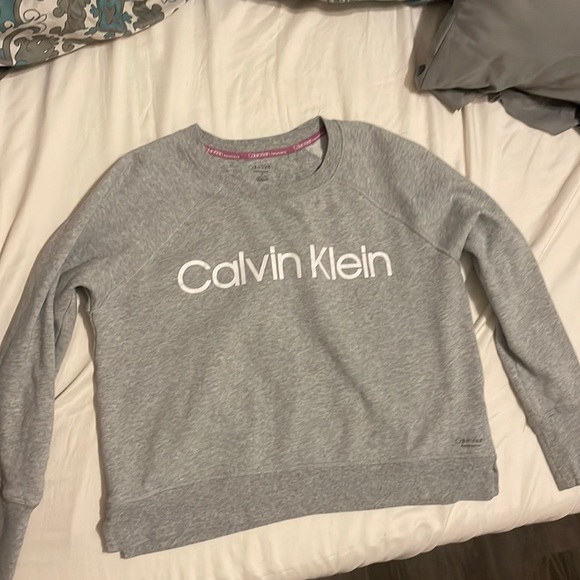 Calvin Klein Sweaters - Calvin Klein sweatshirt, gray, size medium